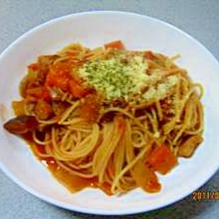 カチャトーラでパスタ